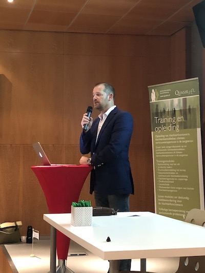 Edgar giving a speech